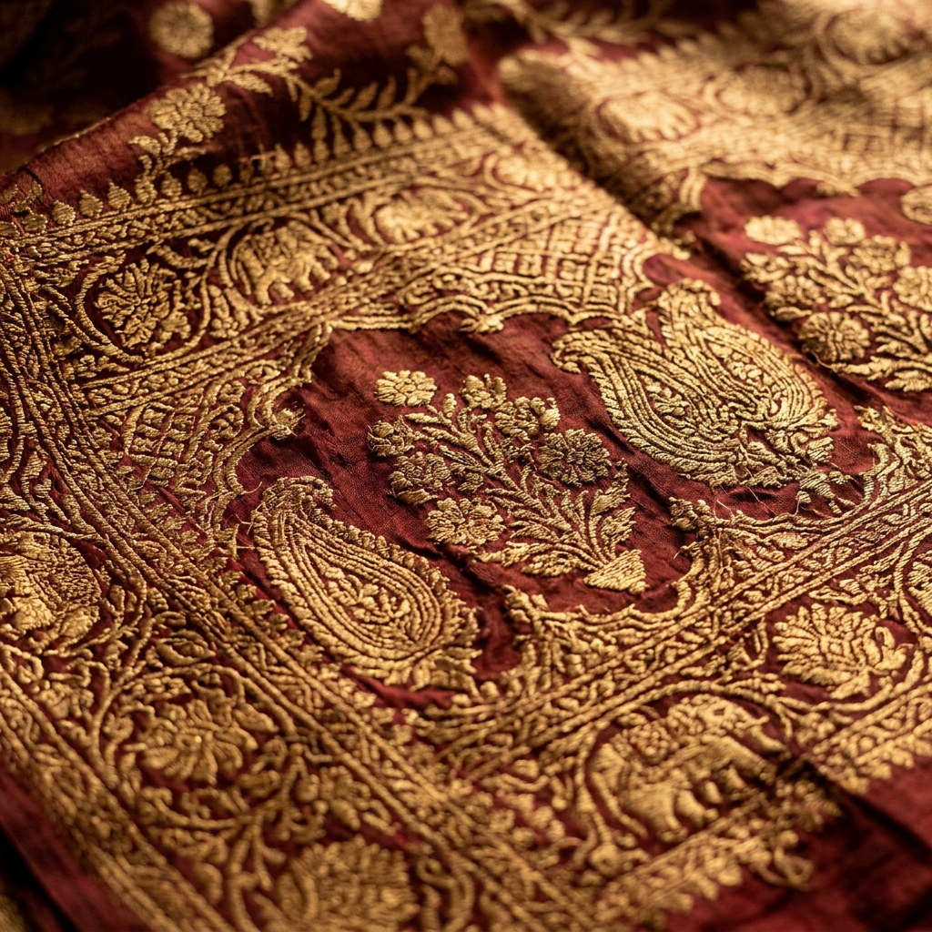 Silver Threaded Pallu